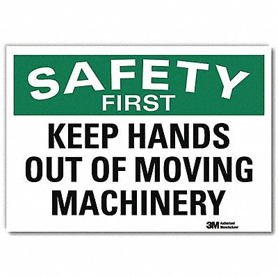 LYLE U71214RD10X7 Safety Decal 7inx10inReflective Sheeting