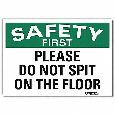 LYLE U71224RD14X10 Safety Decal 10x14in Reflective Sheeting