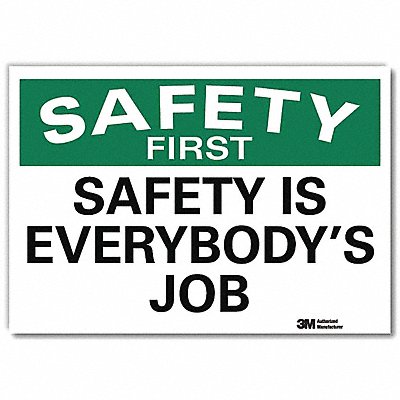 LYLE U71243RD10X7 Safety Decal 7inx10inReflective Sheeting