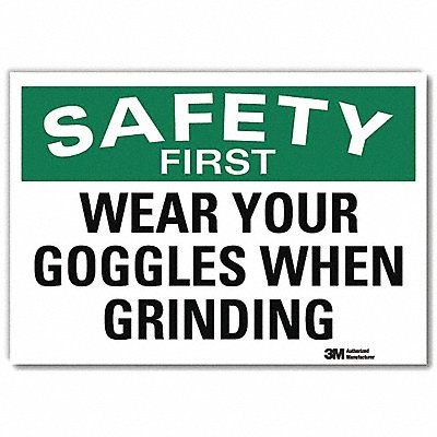 LYLE U71274RD7X5 Safety Decal 5 in x 7 in Reflective Sheeting