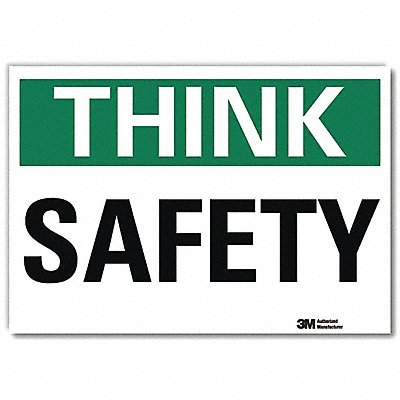 LYLE U71327RD10X7 Safety Decal 7 in x 10 in Reflective Sheeting