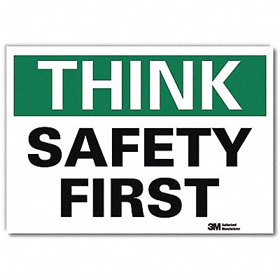 LYLE U71330RD10X7 Safety Decal 7 in x 10 in Reflective Sheeting