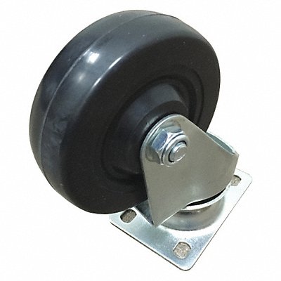GRAINGER TT10A002SBG Black Castor Set 1 1/4 in 4 in Dia.