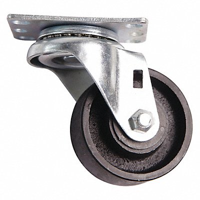 GRAINGER MH6FVJ303G Steel Castor 3 in x 1.25 in