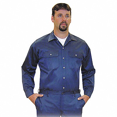 STEEL GRIP NBV89575 Flame Resistant Collared Shirt 8 oz XL