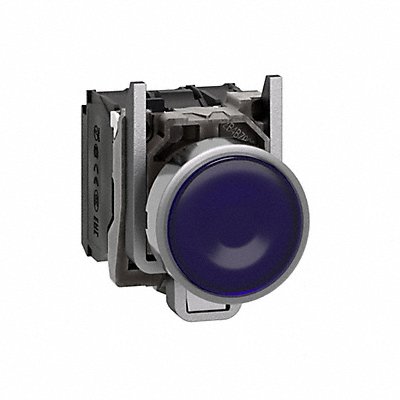 SCHNEIDER ELECTRIC XB4BW36B5 H6941 IllumPushButton FullVolt Blue 1NO/1NC