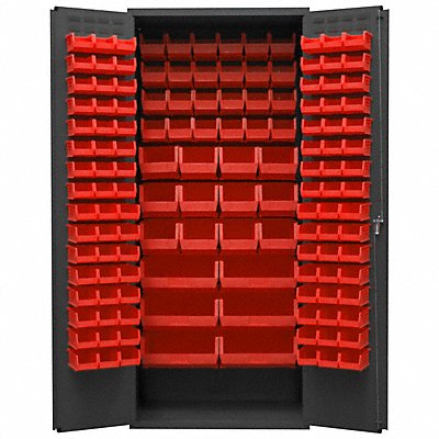 DURHAM MFG 3500138B1795 K4895 Bin Cabinet 84 x36 x24 Grey 138RedBns