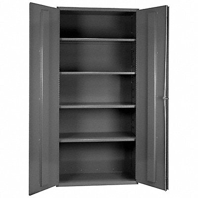 DURHAM MFG 35014S95 Storage Cabinet 72 x36 x24 Grey 4Shlv