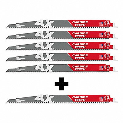 MILWAUKEE 4800552748005220 Reciprocating Saw Blade Blade 1 in L