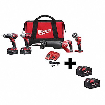 MILWAUKEE 26962400000000 Cordless Combination Kit 18V 4 Tools