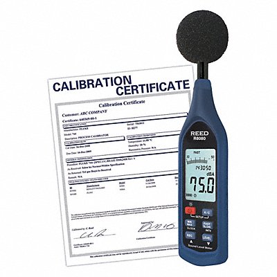 REED INSTRUMENTS R8080NIST Sound Level Meter Datalogger w/NIST