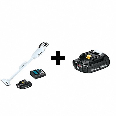 MAKITA XLC02RB1WBL1820B Cordless Upright Vacuum Cordless Bagless