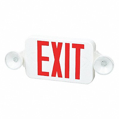 FULHAM FHEC30WR Exit Sign Combo 8-3/16 in.Hx18 in.W NiCd