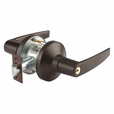 GRAINGER GT115MIA613234ASASCC Lever Lockset Mechanical GT Curved Miami