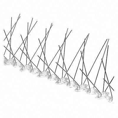 BIRD BARRIER BPF250 Bird Repellent Spikes 50 ft L 5 in W