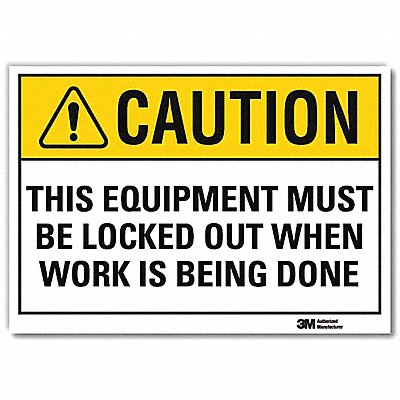 LYLE U41028RD14X10 Safety Sign 10 in x 14 in Reflective Sheeting