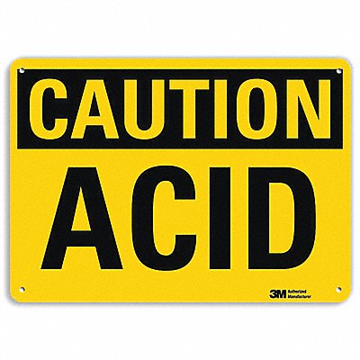 LYLE U41041NA14x10 Caution Sign 10 inx14 in Aluminum