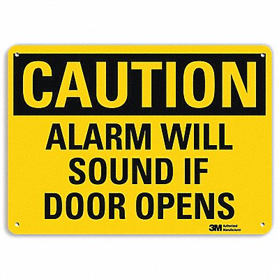 LYLE U41045NA10x7 Caution Sign 7 in x 10 in Aluminum