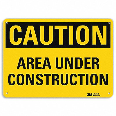 LYLE U41055RA10X7 K3082 Safety Sign 7 in x 10 in Aluminum