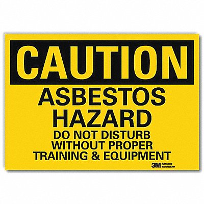 LYLE U41060RD7X5 Caution Sign 5inx7in Reflective Sheeting
