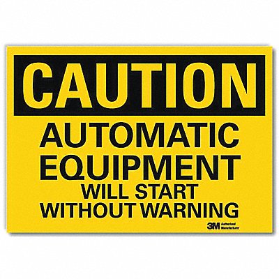 LYLE U41068RD14X10 Safety Sign 10inx14inReflective Sheeting