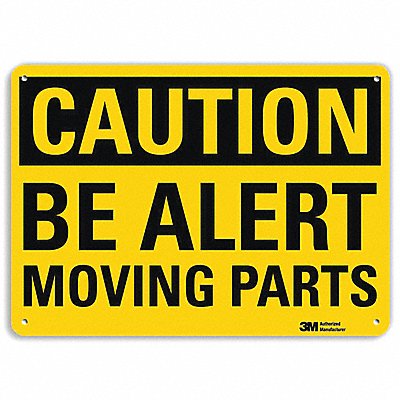 LYLE U41074RA10X7 Safety Sign 7 in x 10 in Aluminum