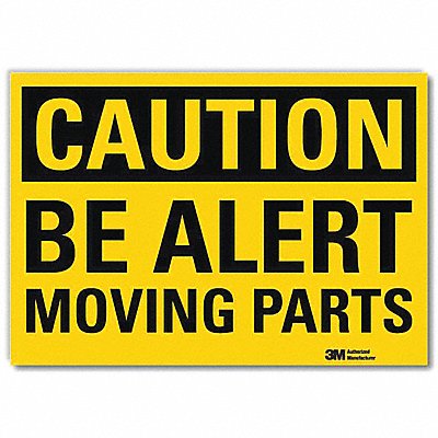 LYLE U41074RD14X10 Safety Sign 10 in x 14 in Reflective Sheeting