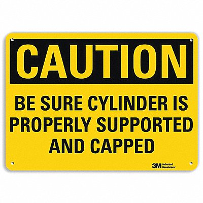 LYLE U41076RA10X7 Safety Sign 7 in x 10 in Aluminum