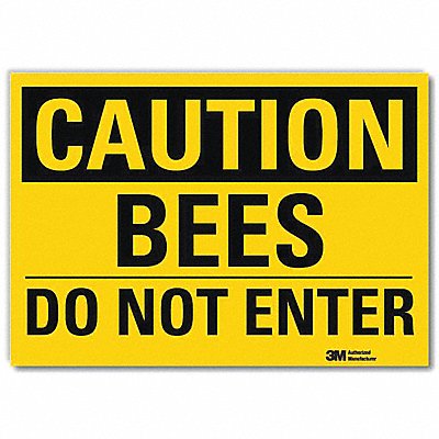 LYLE U41079RD7X5 Entrance Sign 5 in x 7 in Reflective Sheeting