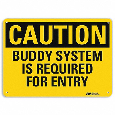LYLE U41096RA10X7 Safety Sign 7 in x 10 in Aluminum