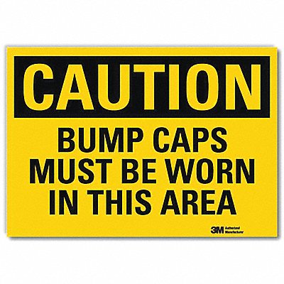 LYLE U41097RD14X10 Caution Sign 10in x 14in Reflective Sheeting