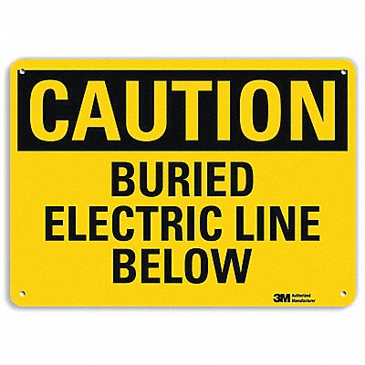 LYLE U41100RA10X7 Safety Sign 7 in x 10 in Aluminum