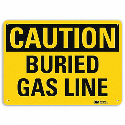 LYLE U41101RA10X7 Safety Sign 7 in x 10 in Aluminum