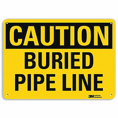 LYLE U41102RA10X7 Safety Sign 7 in x 10 in Aluminum