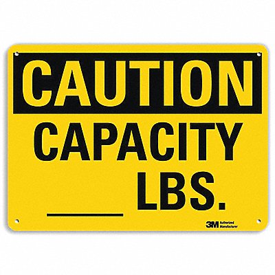 LYLE U41104RA10X7 Safety Sign 7 in x 10 in Aluminum