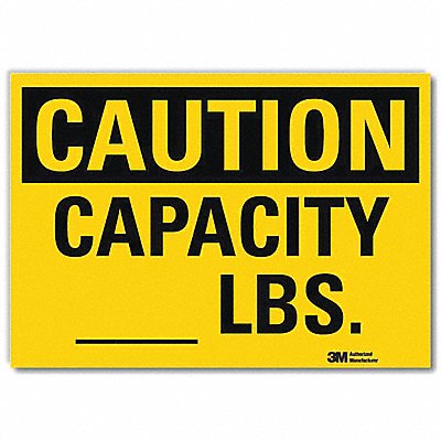 LYLE U41104RD7X5 Safety Sign 5inx7in Reflective Sheeting