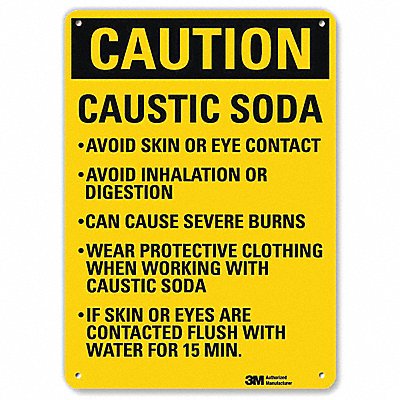 LYLE U41108NA7x10 Caution Sign 10 in x 7 in Aluminum