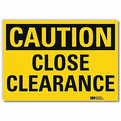 LYLE U41131RD10X7 Safety Sign 7 in x 10 in Reflective Sheeting