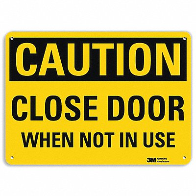 LYLE U41132RA14X10 Safety Sign 10 in x 14 in Aluminum