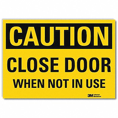 LYLE U41132RD10X7 Safety Sign 7inx10in Reflective Sheeting