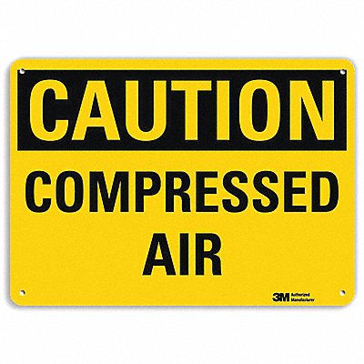 LYLE U41137RA10X7 Safety Sign 7 in x 10 in Aluminum