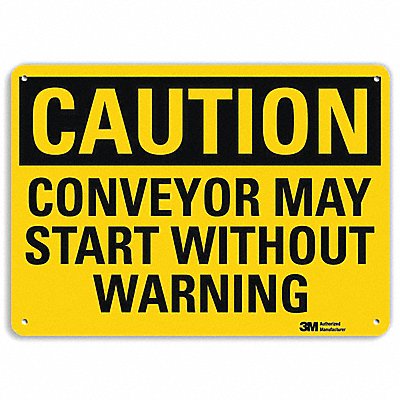 LYLE U41156RA14X10 Safety Sign 10 in x 14 in Aluminum