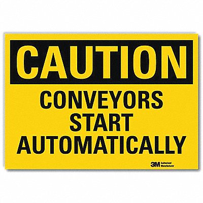 LYLE U41158RD14X10 Safety Sign 10 in x 14 in Reflective Sheeting