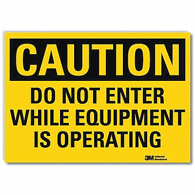 LYLE U41176RD14X10 Entrance Sign 10in x 14in Reflective Sheeting