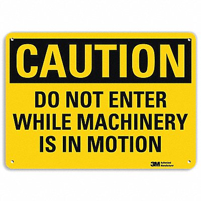 LYLE U41177RA14X10 Entrance Sign 10 inx14 in Aluminum