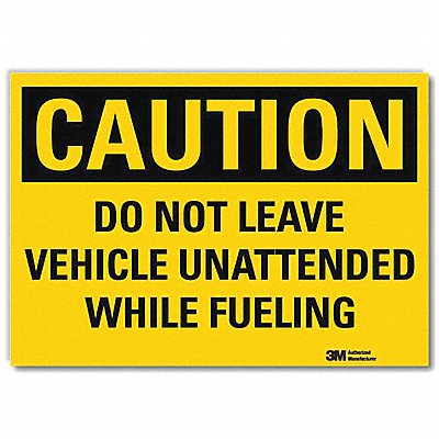 LYLE U41183RD10X7 Safety Sign 7inx10in Reflective Sheeting