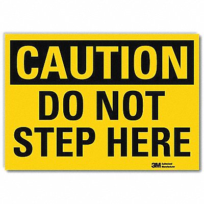 LYLE U41204RD7X5 Safety Sign 5inx7in Reflective Sheeting