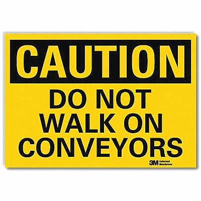 LYLE U41209RD7X5 Safety Sign 5 in x 7 in Reflective Sheeting
