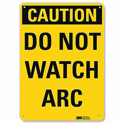 LYLE U41211NP7X10 Caution Sign 10 in x 7 in Plastic
