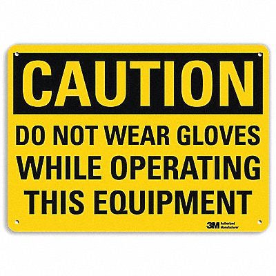 LYLE U41212RA10X7 Safety Sign 7 in x 10 in Aluminum